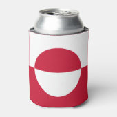 Groenlandse vlag blikjeskoeler (Blikje Voorkant)