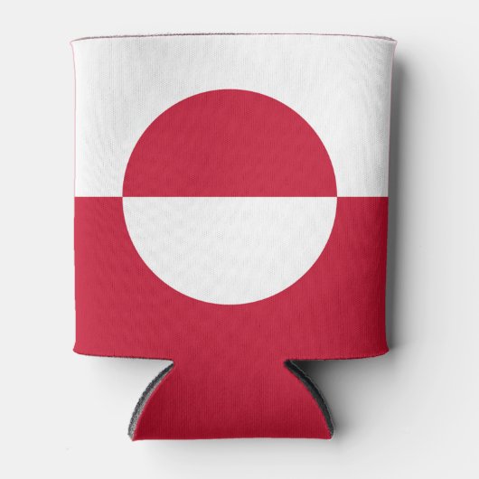 Groenlandse vlag blikjeskoeler (Voorkant)