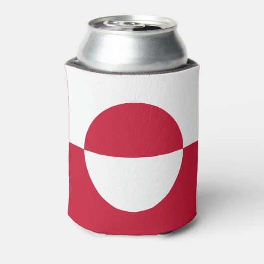 Groenlandse vlag blikjeskoeler (Blikje Achterkant)