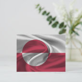 Groenlandse Vlag Briefkaart (Staand voorkant)