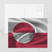Groenlandse Vlag Briefkaart (Voorkant / Achterkant)