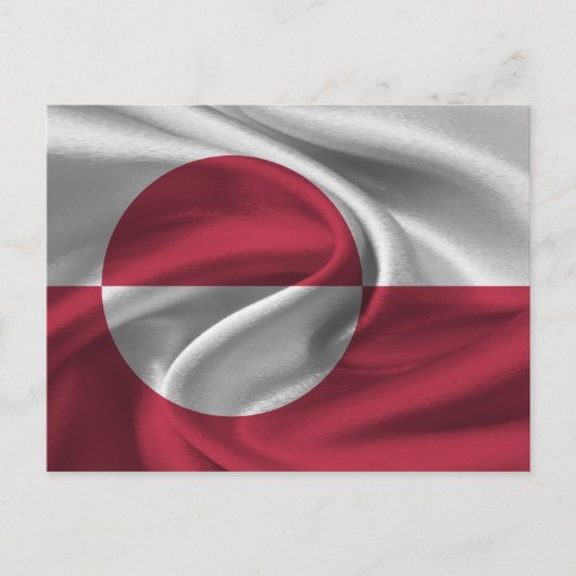 Groenlandse Vlag Briefkaart (Voorkant)