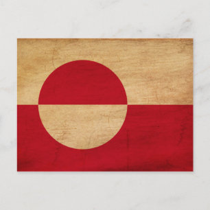 Groenlandse vlag briefkaart