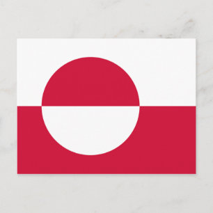 Groenlandse vlag briefkaart
