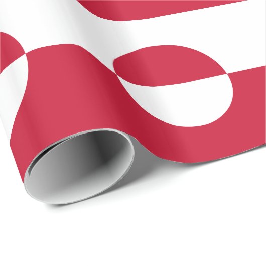 Groenlandse vlag cadeaupapier (Rol Hoek)