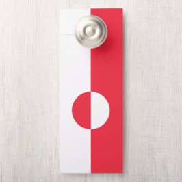 Groenlandse vlag deurhanger