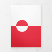 Groenlandse vlag drieluik kaart (Cover)