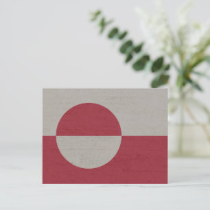 Groenlandse vlag feestdagenkaart