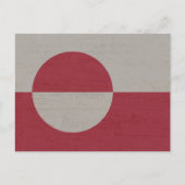 Groenlandse vlag feestdagenkaart (Voorkant)