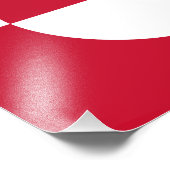 Groenlandse vlag foto afdruk (Hoek)