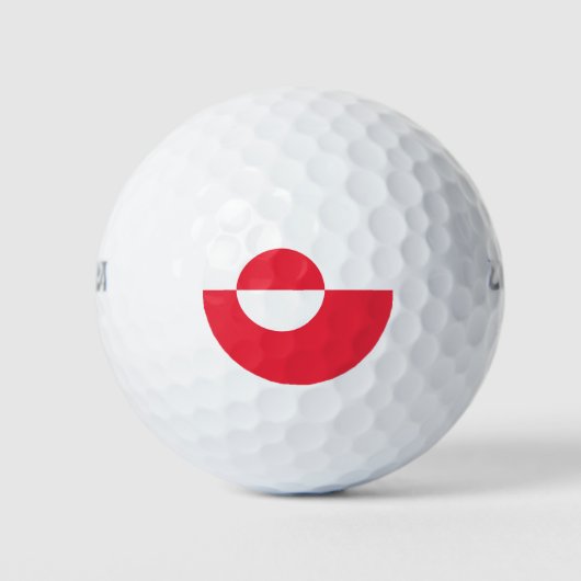 Groenlandse vlag golfballen (Voorkant)