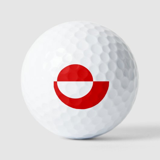 Groenlandse vlag golfballen (Voorkant)