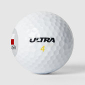 Groenlandse vlag golfbalset golfballen (Logo)