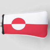 Groenlandse vlag golfheadcover (Voorkant)