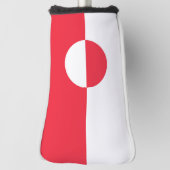 Groenlandse vlag golfheadcover (Draai 90)