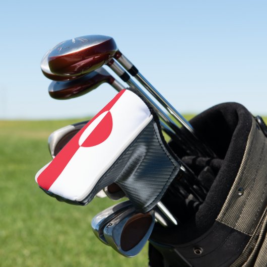 Groenlandse vlag golfheadcover (Insitu)