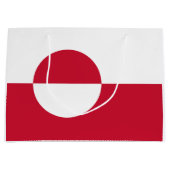 Groenlandse vlag groot cadeauzakje (Voorkant)