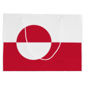 Groenlandse vlag groot cadeauzakje (Achterkant)