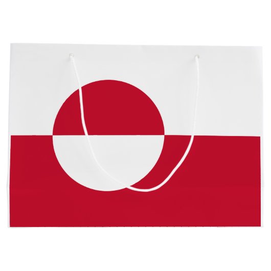 Groenlandse vlag groot cadeauzakje (Achterkant)