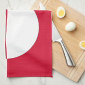 Groenlandse vlag handdoek (Quarter Fold)