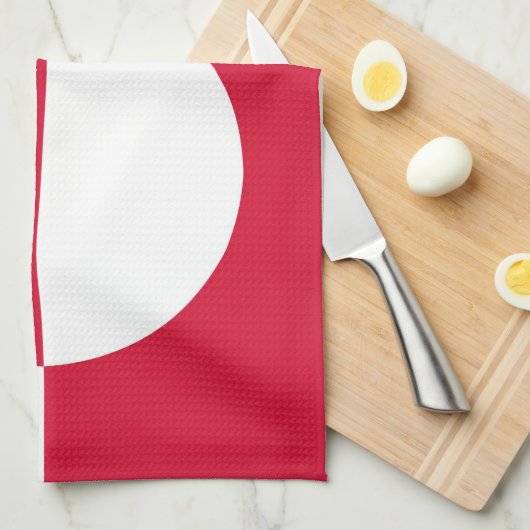 Groenlandse vlag handdoek (Quarter Fold)