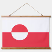 Groenlandse vlag hangend wandkleed (Voorkant)