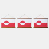 Groenlandse vlag hangend wandkleed (Driedubbel)