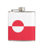 Groenlandse vlag heupfles (Voorkant)