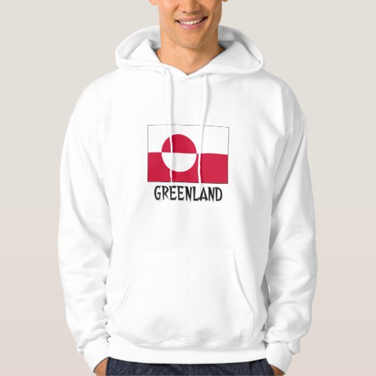 Groenlandse vlag hoodie (Voorkant)