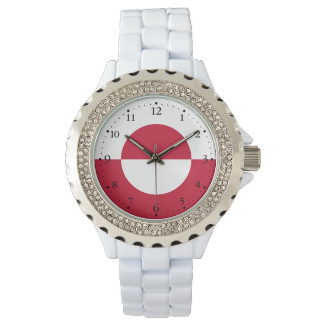 Groenlandse vlag horloge (Voorkant)