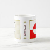 Groenlandse vlag + kaartMok Koffiemok (Center)