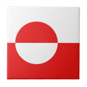 Groenlandse Vlag Keramische Tegels Tegeltje