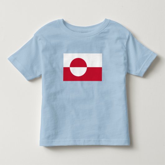 Groenlandse vlag kinder shirts (Voorkant)