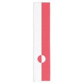 Groenlandse vlag korte tafelloper (Voorkant)