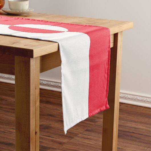 Groenlandse vlag korte tafelloper (Voorbeeld)