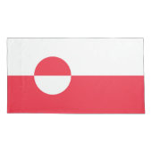 Groenlandse vlag kussensloop (Achterkant)