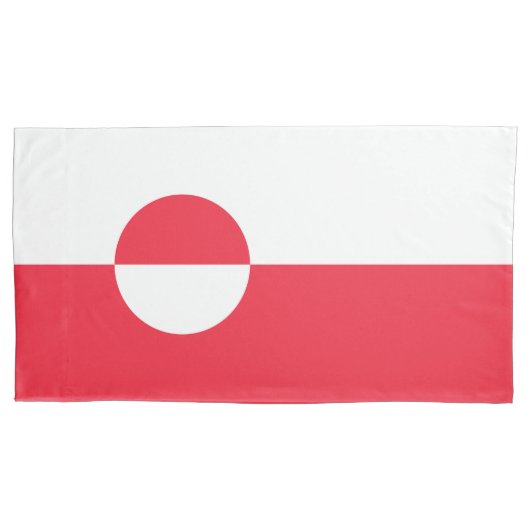 Groenlandse vlag kussensloop (Voorkant)