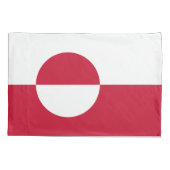 Groenlandse vlag kussensloop (Achterkant)