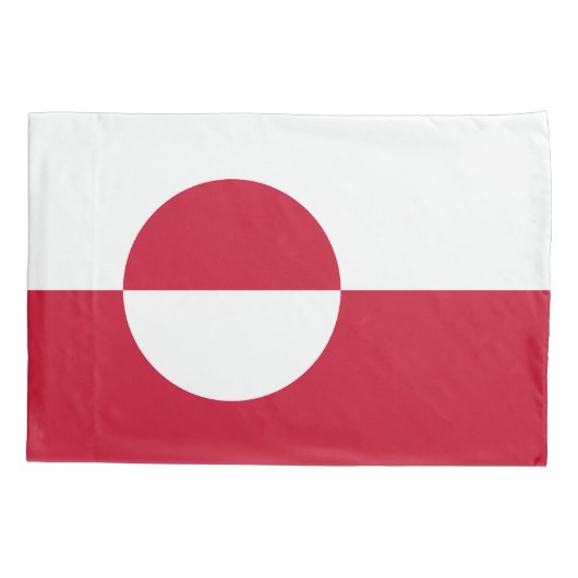 Groenlandse vlag kussensloop (Achterkant)