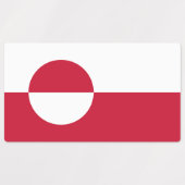 Groenlandse vlag labels (Design 1)
