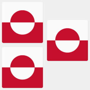 Groenlandse vlag labels