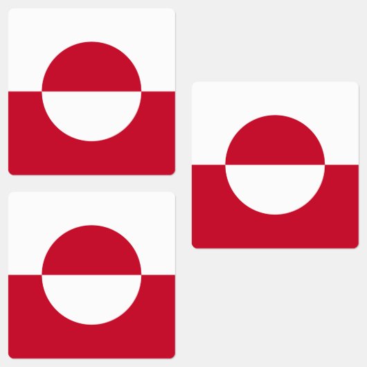 Groenlandse vlag labels (Groep)