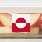 Groenlandse vlag labels (Aangebracht)