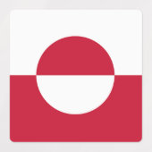 Groenlandse vlag labels (Design 1)