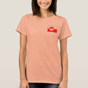 Groenlandse Vlag + Landkaart T-shirt