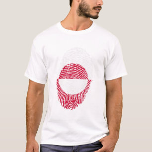 Groenlandse vlag — Landprijs voor vingerafdrukken T-shirt
