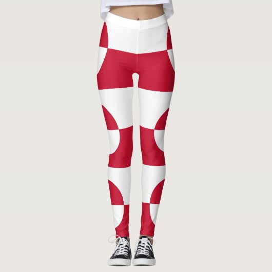 Groenlandse vlag leggings (Voorkant)