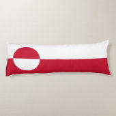 Groenlandse vlag lichaamskussen (Achterkant)