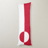 Groenlandse vlag lichaamskussen (Achterkant (Verticaal))