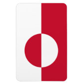 Groenlandse vlag magneet (Verticaal)